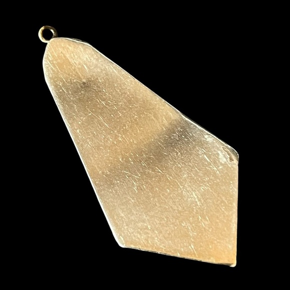 Gold and Silver Tone Leaf Pendant Finding Charm - Picture 4 of 4